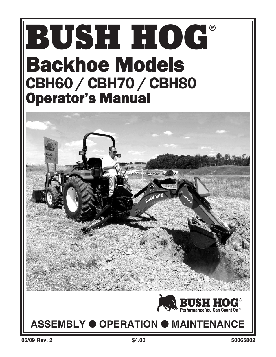 Bush Hog CBH80 User Manual | 56 pages