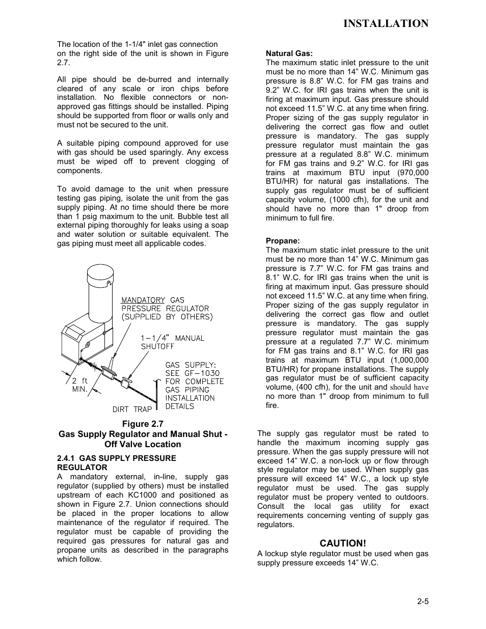 Figure 2.7, Installation | AERCO KC1000 Heater Mar 2011 User Manual | Page 13 / 117