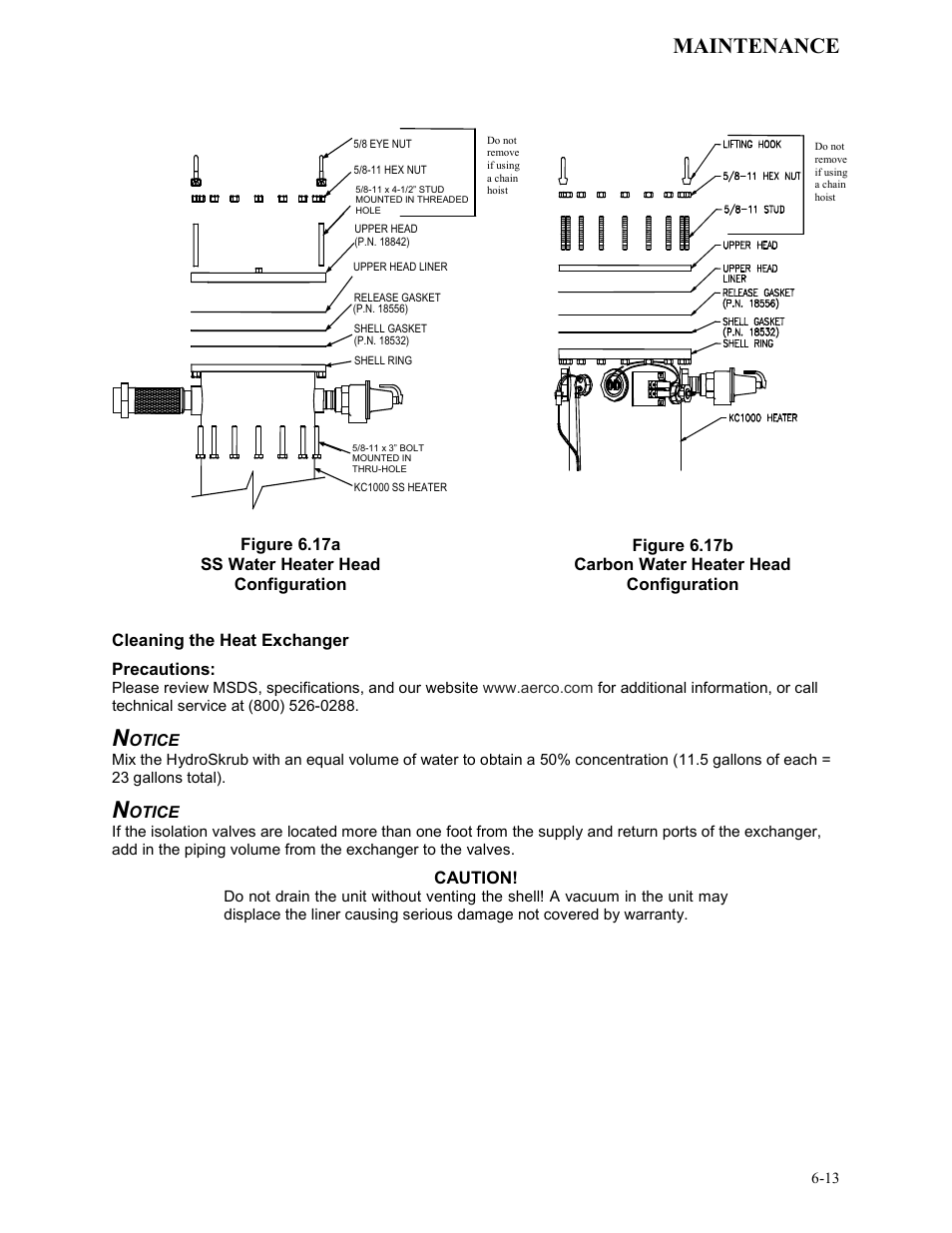 Maintenance | AERCO KC1000 Heater Mar 2011 User Manual | Page 57 / 117