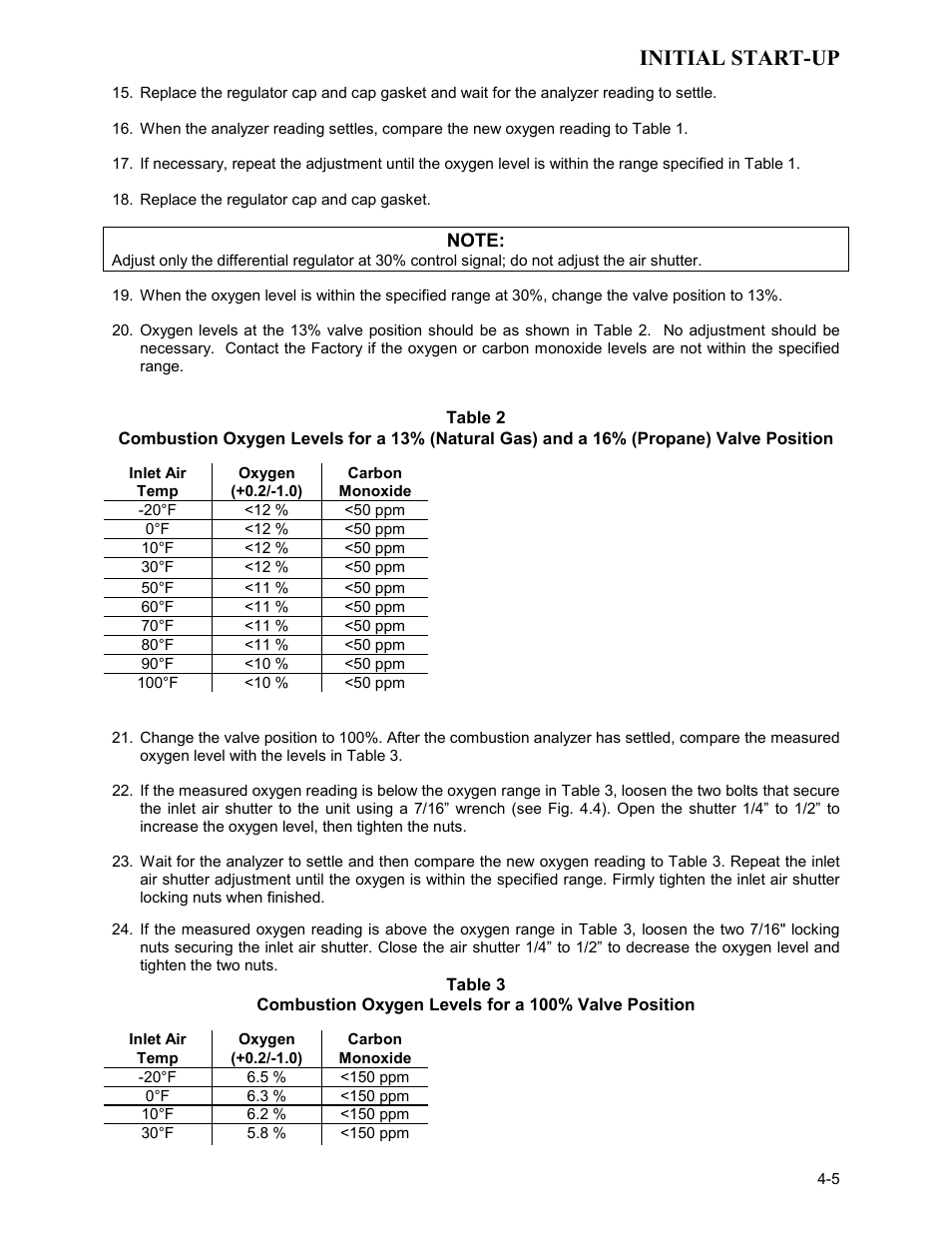 Initial start-up | AERCO KC Series Equipped with C-More version 3.04 User Manual | Page 35 / 110