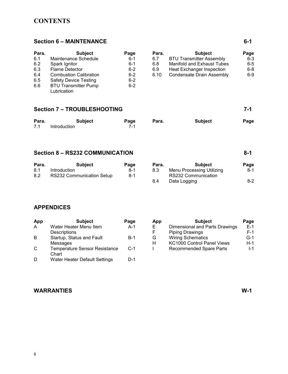 AERCO KC Series Equipped with C-More version 3.04 User Manual | Page 4 / 110