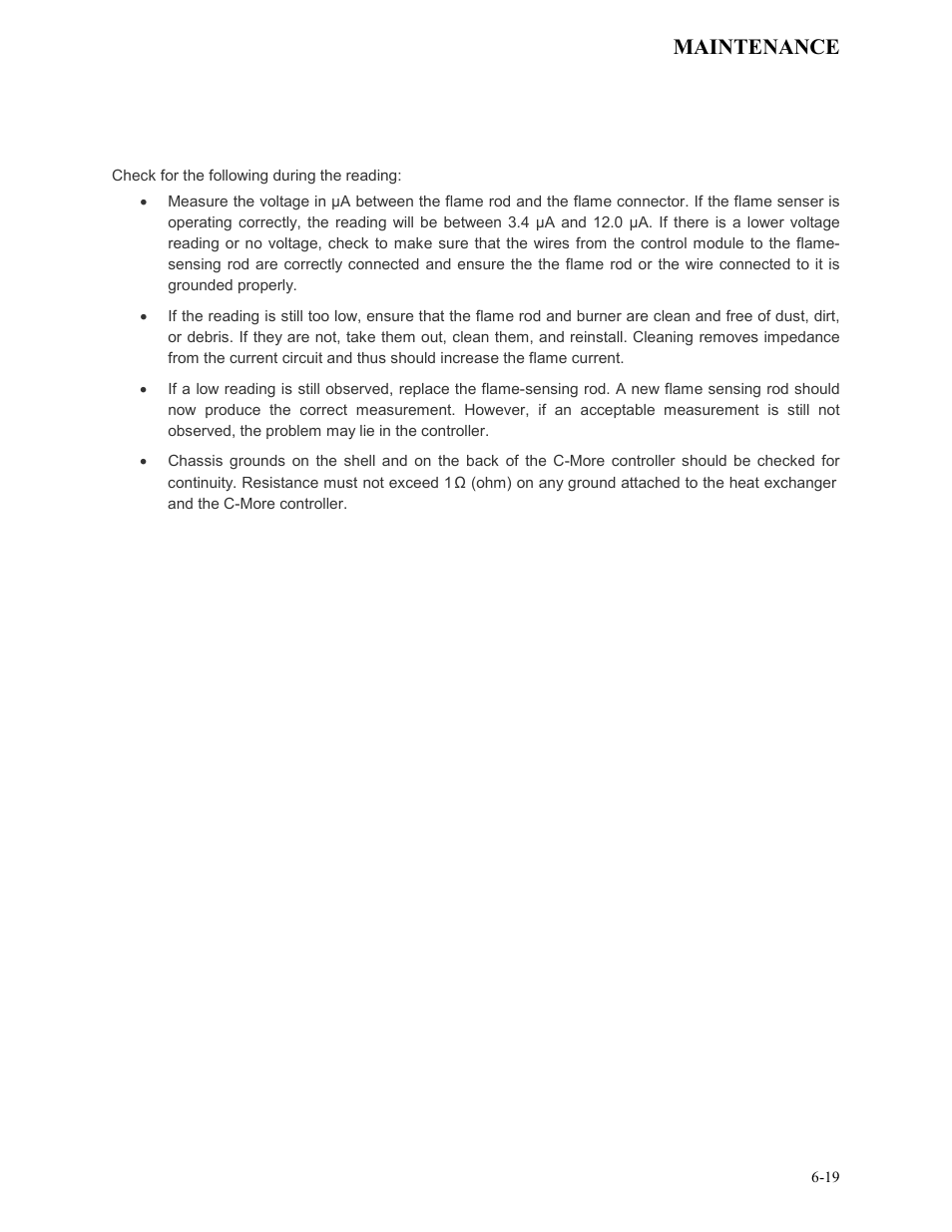 Maintenance | AERCO KC Series Equipped with C-More version 3.04 User Manual | Page 66 / 110
