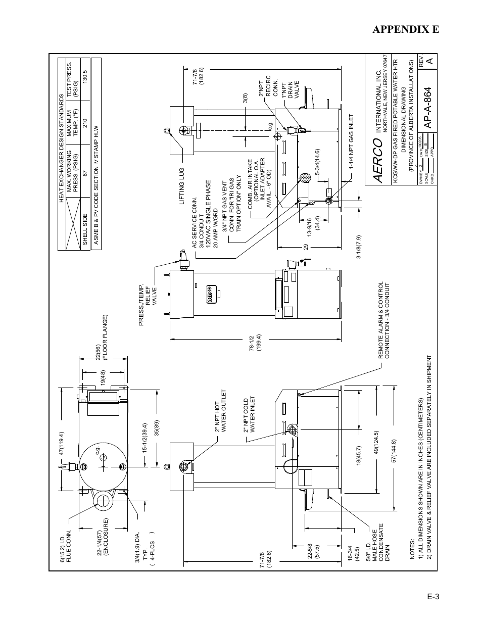 Aerco, Appendix e, Ap -a -864 | AERCO KC Series Equipped with C-More version 3.04 User Manual | Page 93 / 110