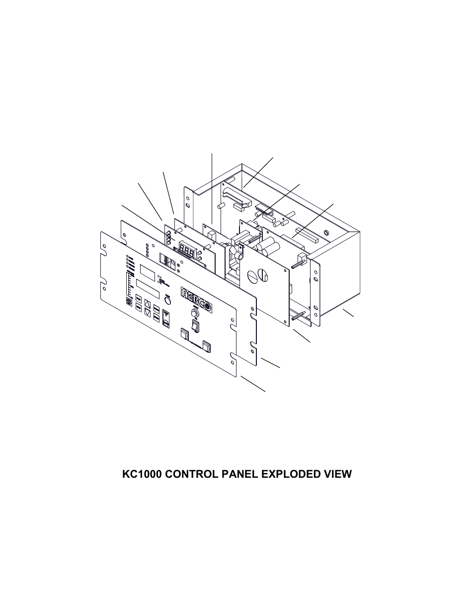 Kc-h-app-h-12-27-08, Appendix h, Kc1000 control panel exploded view | AERCO KC1000 Heater 2002 User Manual | Page 101 / 106