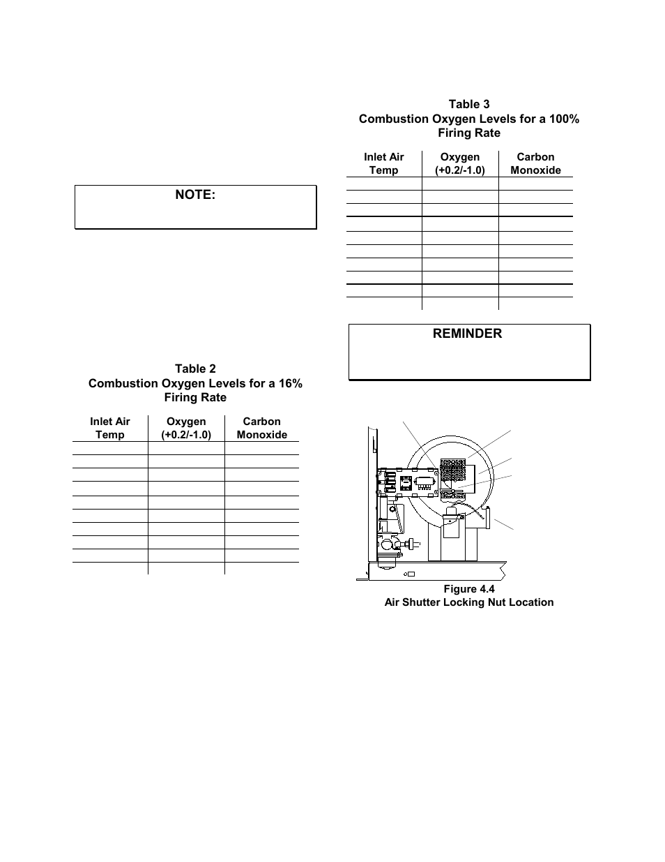 Air shutter locking nut location, Initial start-up | AERCO KC1000 Heater 2002 User Manual | Page 32 / 106