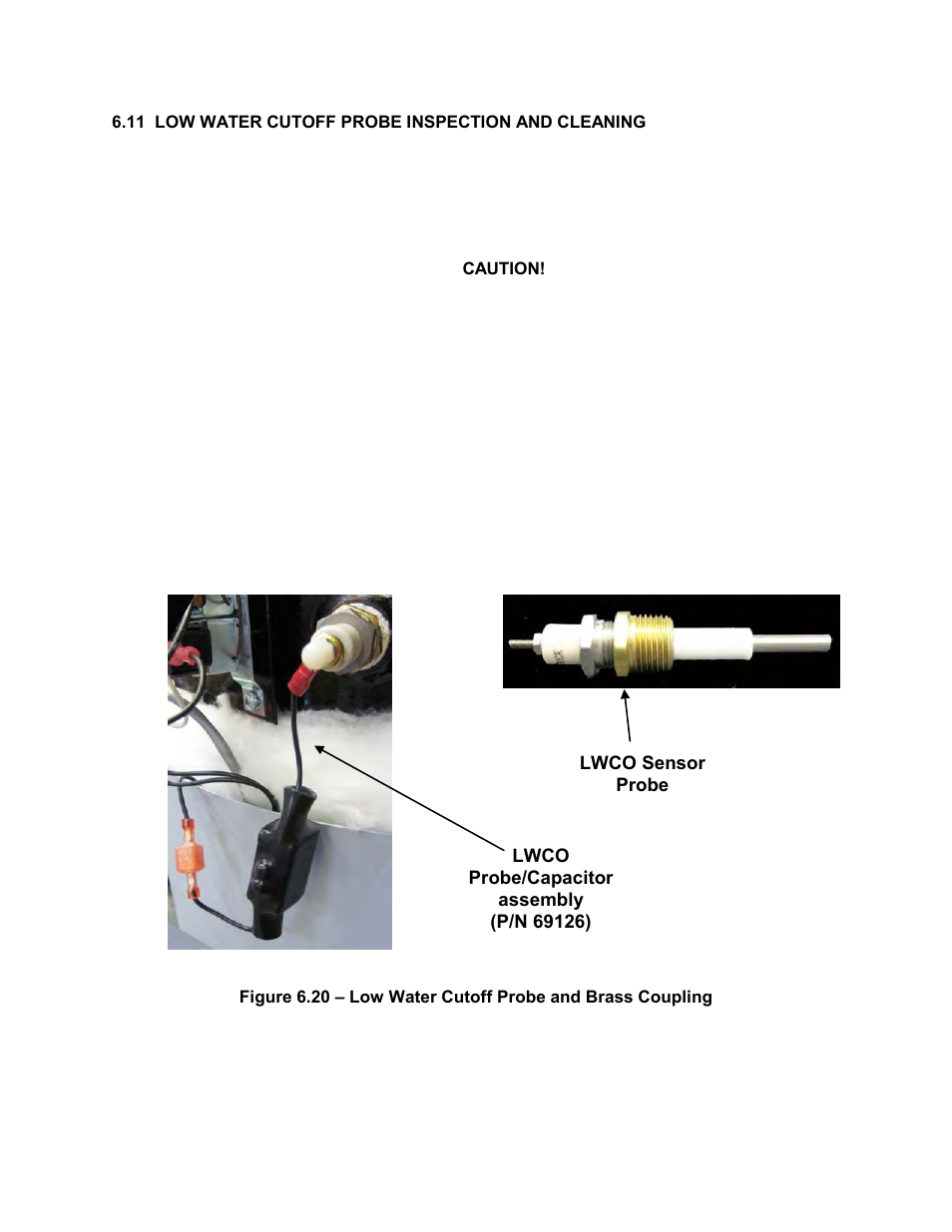 11 low water cutoff probe inspection and cleaning, Maintenance | AERCO KC1000 Heater 2002 User Manual | Page 58 / 106
