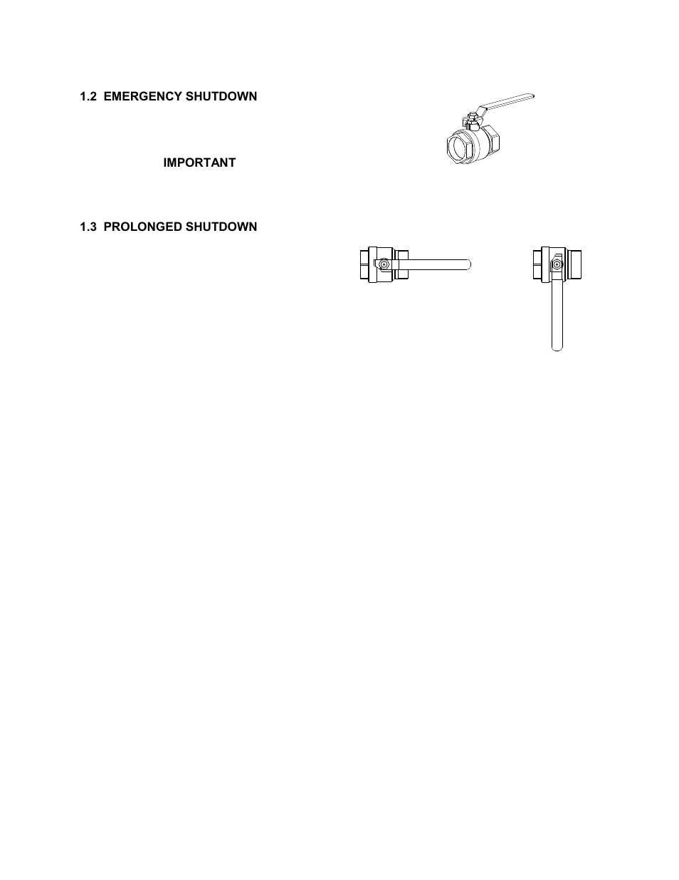 2 emergency shutdown, 3 prolonged shutdown, Safety precautions | AERCO KC1000 Heater 2002 User Manual | Page 8 / 106