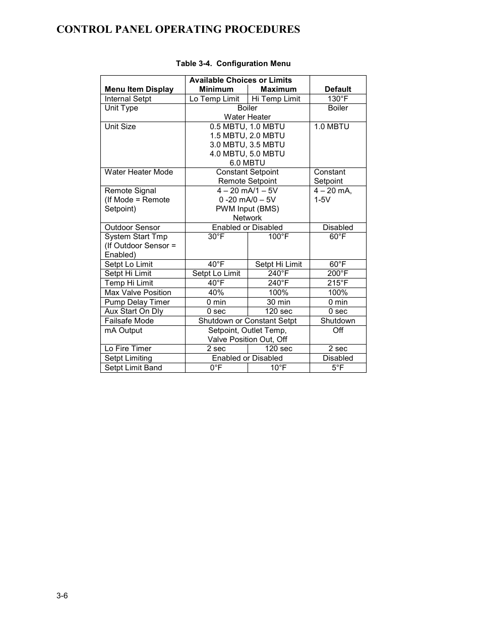 Control panel operating procedures | AERCO KC Series Equipped with C-More Controller for Massachusetts Only User Manual | Page 26 / 98