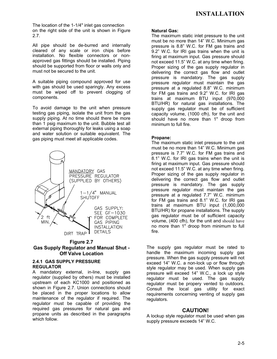 Figure 2.7, Installation | AERCO KC1000 Low NOx Water Heater July 2011 User Manual | Page 13 / 118