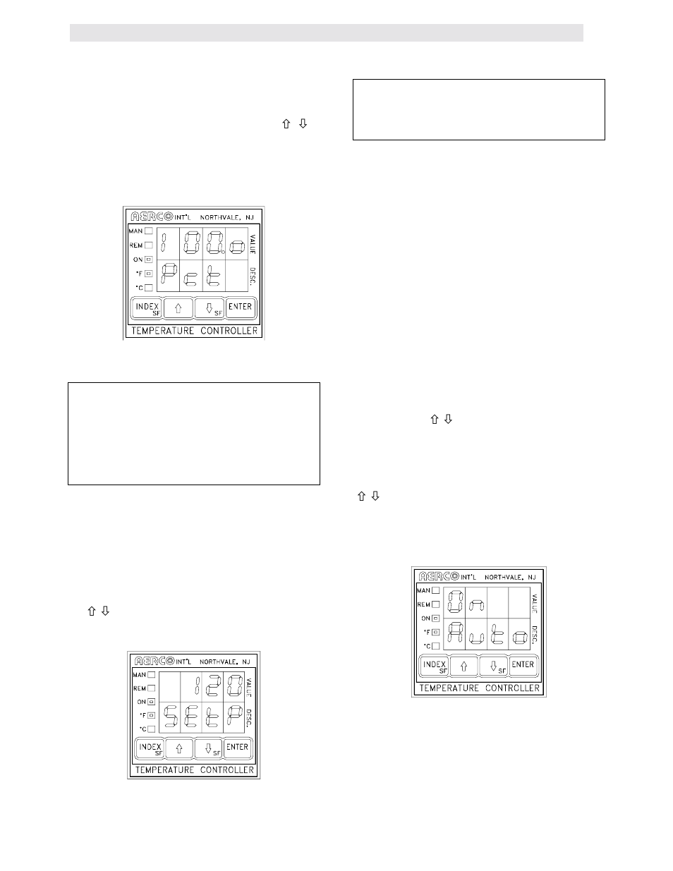 Figure 3.4, Percent of firing rate display, Figure 3.5 | Setpoint display, Figure 3.6, Control panel operating procedures | AERCO KC1000 Heater w/Mod-Box Controller User Manual | Page 16 / 84