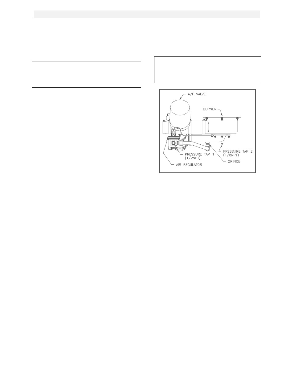 Figure 4.5, Propane air differential pressure taps, Initial start-up | AERCO KC1000 Heater w/Mod-Box Controller User Manual | Page 26 / 84
