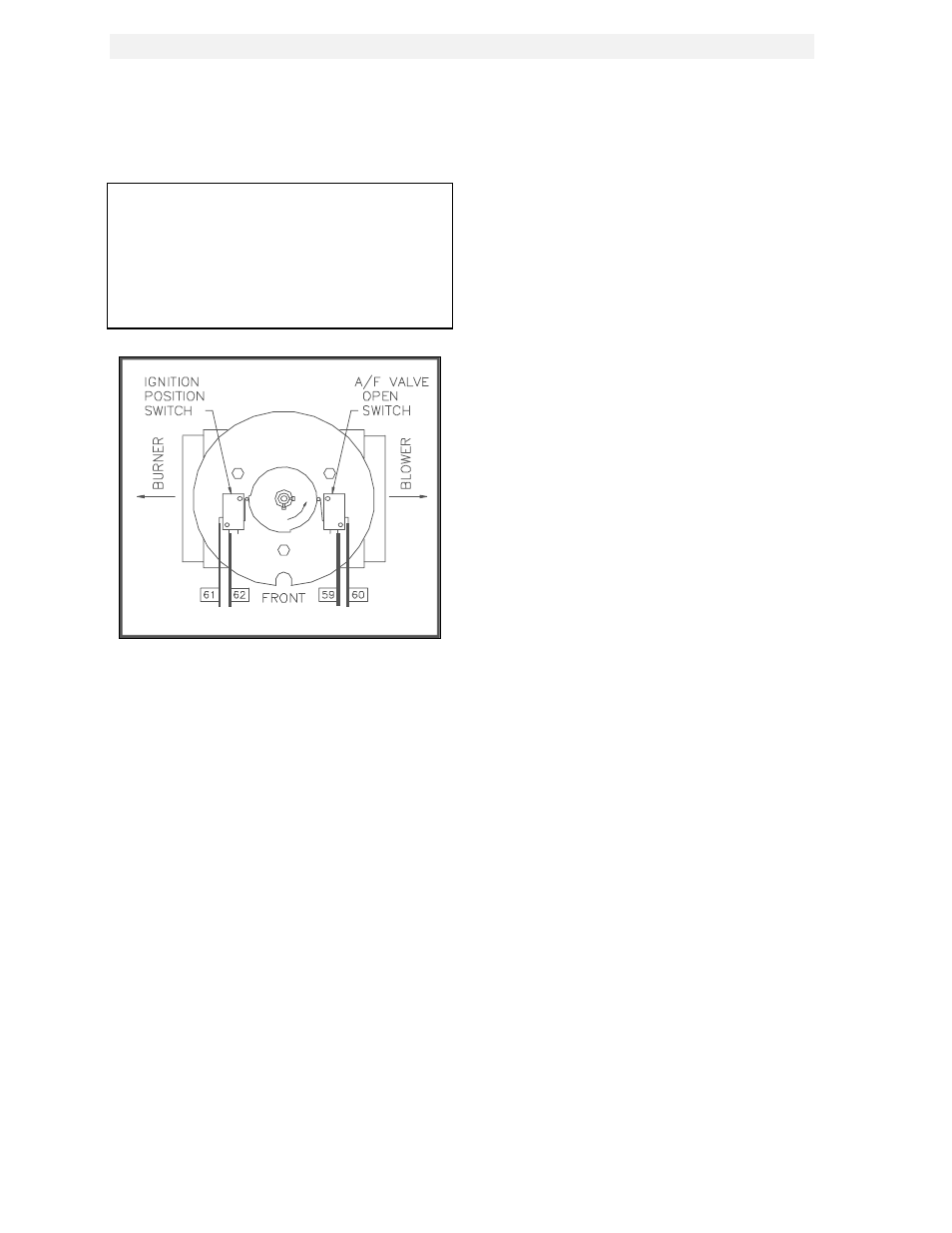 Figure 5.7, Air/fuel valve open position switch location, Safety device testing | AERCO KC1000 Heater w/Mod-Box Controller User Manual | Page 33 / 84