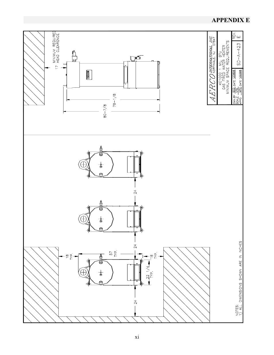 Appendix e | AERCO KC1000 Heater w/Mod-Box Controller User Manual | Page 69 / 84