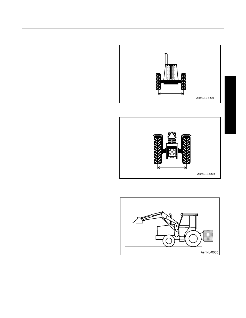 Proper ballasting and wheel spacing, Proper ballasting and wheel spacing -3, Assembly | Assembl y | Bush Hog 1145 User Manual | Page 35 / 100