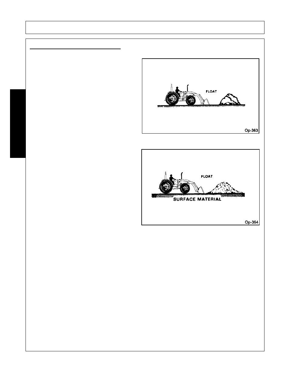 Operating with float control, Operation, Opera t ion | Bush Hog 1145 User Manual | Page 68 / 100