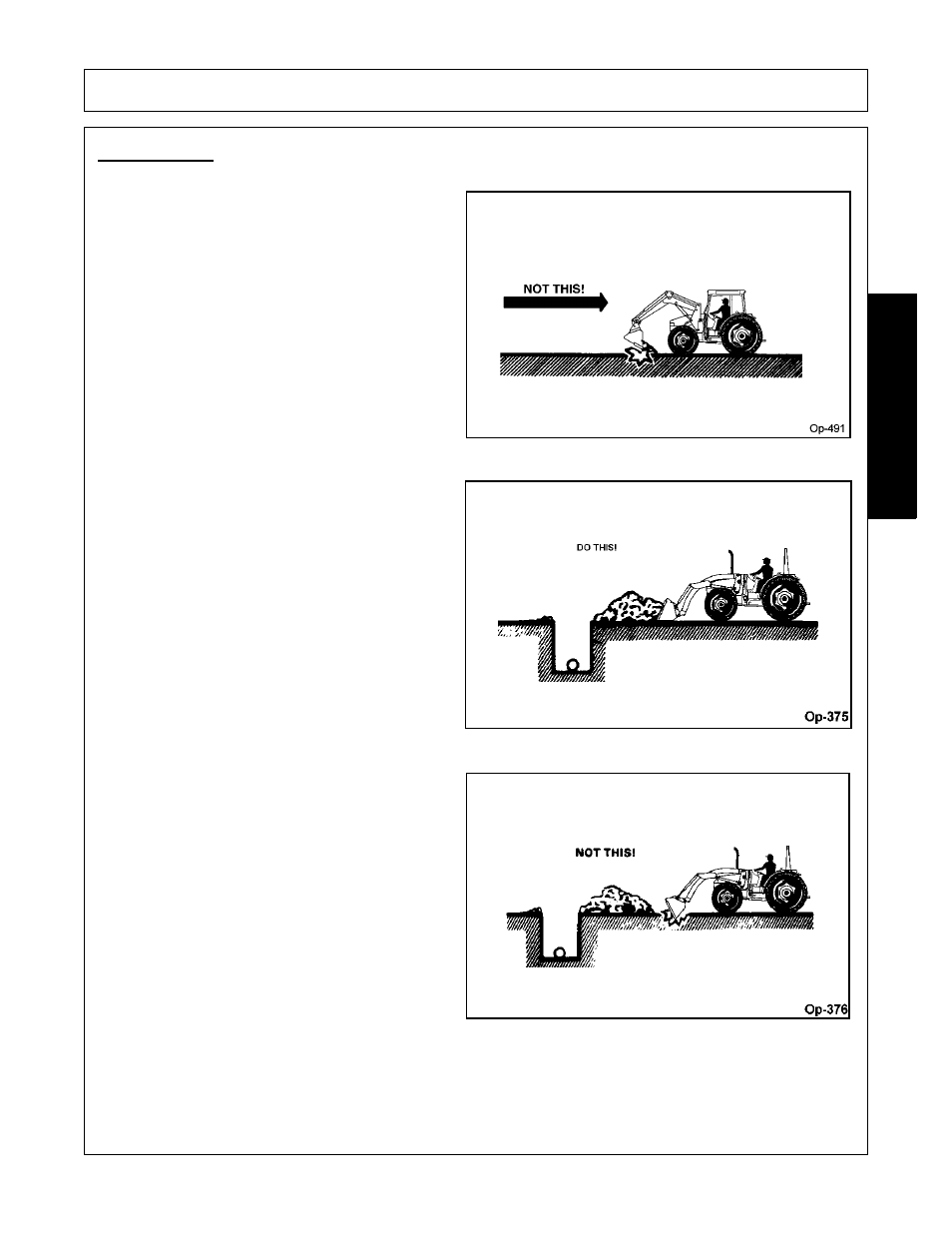 Backfilling, Operation, Opera t ion | Bush Hog 1145 User Manual | Page 73 / 100