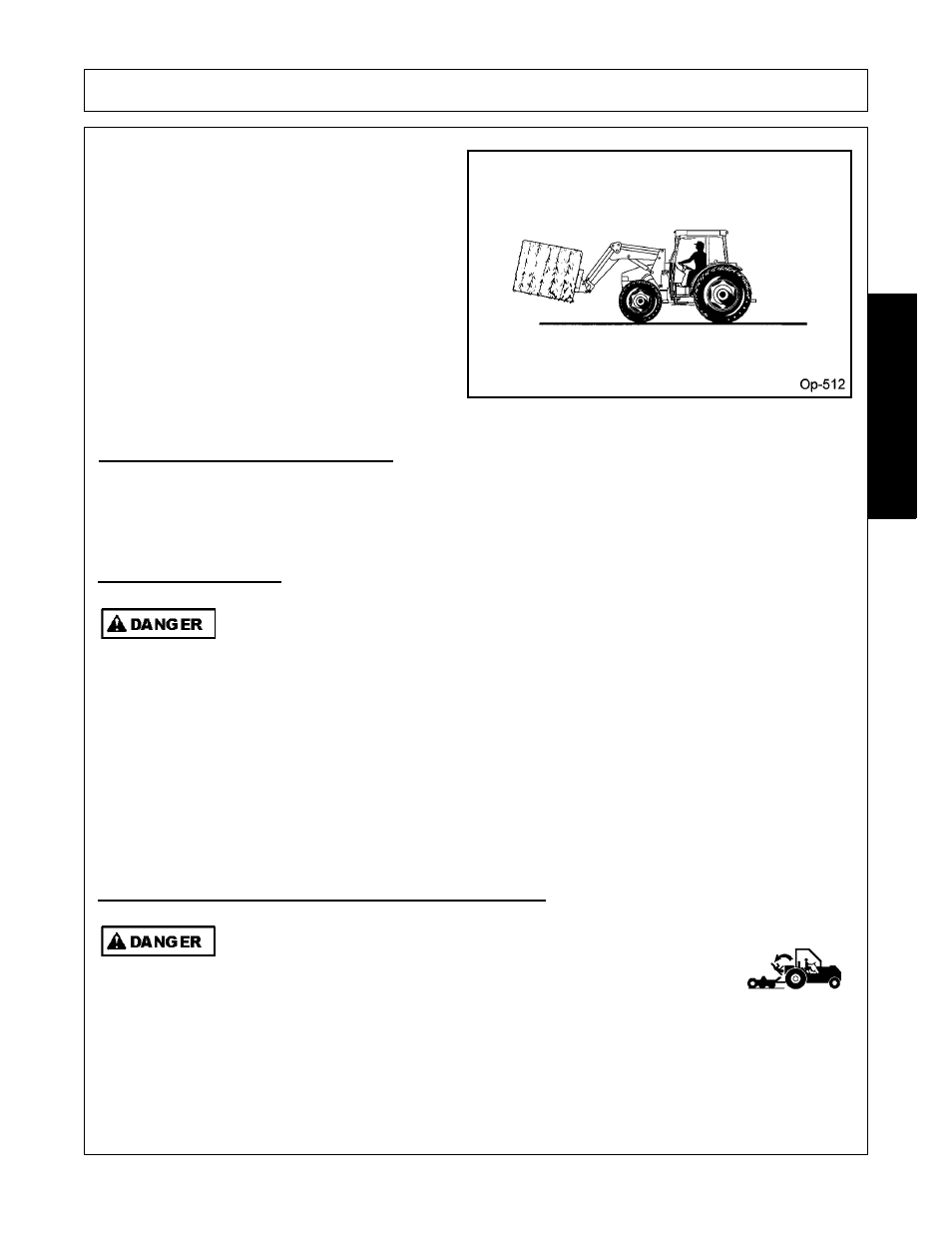 3 shutting down the implement, Loader storage, Transporting the tractor and implement | Operation, Opera t ion | Bush Hog 1145 User Manual | Page 77 / 100