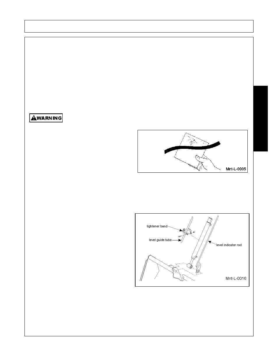 Daily maintenance, Adjusting bucket lever indicator, Maintenance | Bush Hog 1145 User Manual | Page 89 / 100