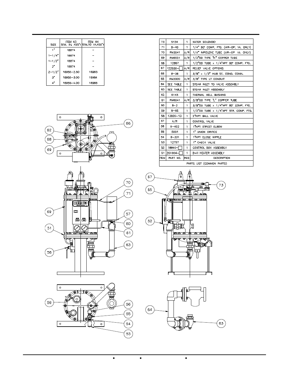 He-110 1b+ ii water wizard water heaters | AERCO Packaged WaterWizard Steam-to-Water Heater User Manual | Page 46 / 50