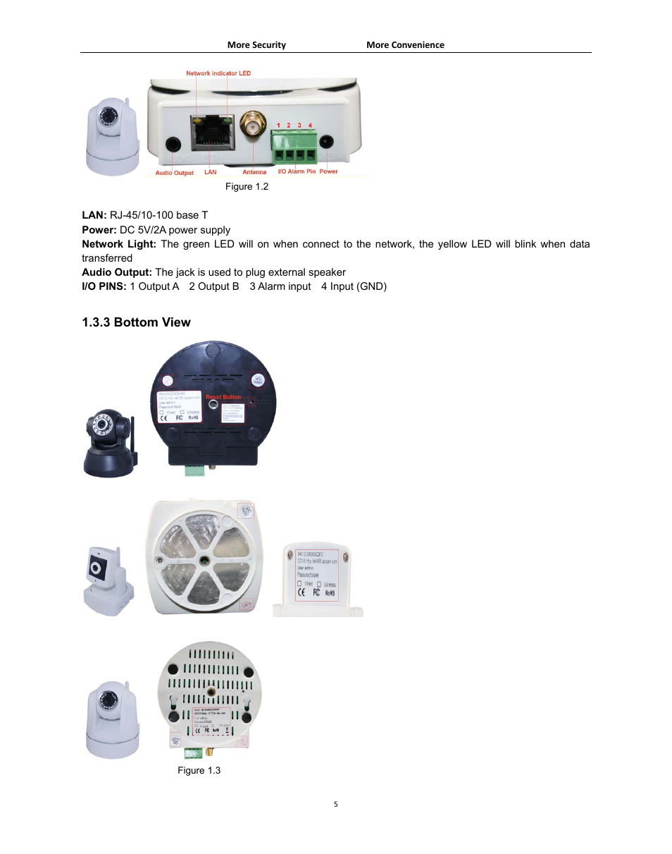 3 bottom view | Agasio A502W User Manual | Page 5 / 56