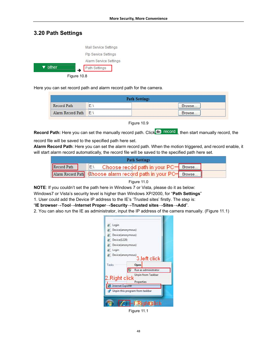 20 path settings, Ettings | Agasio A621W User Manual | Page 48 / 54