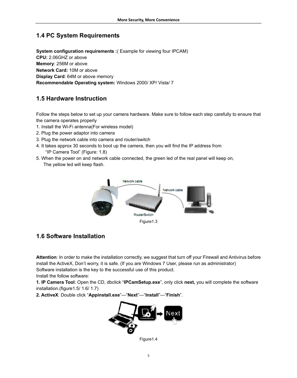 4 pc system requirements, 5 hardware instruction, 6 software installation | Ystem, Equirements, Ardware, Nstruction, Oftware, Nstallation | Agasio A621W User Manual | Page 5 / 54