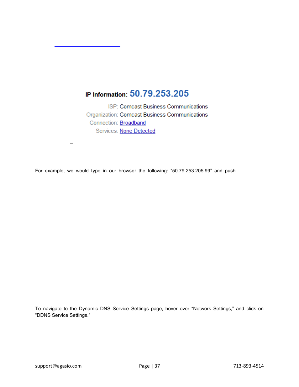 Dynamic dns settings (ddns) | Agasio A622W User Manual | Page 38 / 54