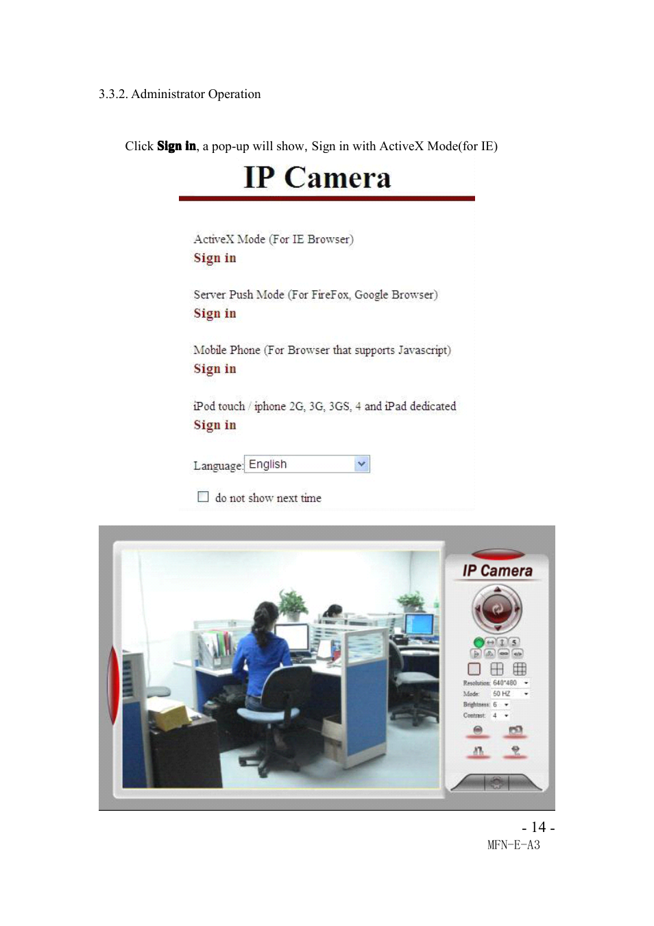 Administratoroperation, Administrator operation | Agasio M105I User Manual | Page 14 / 30