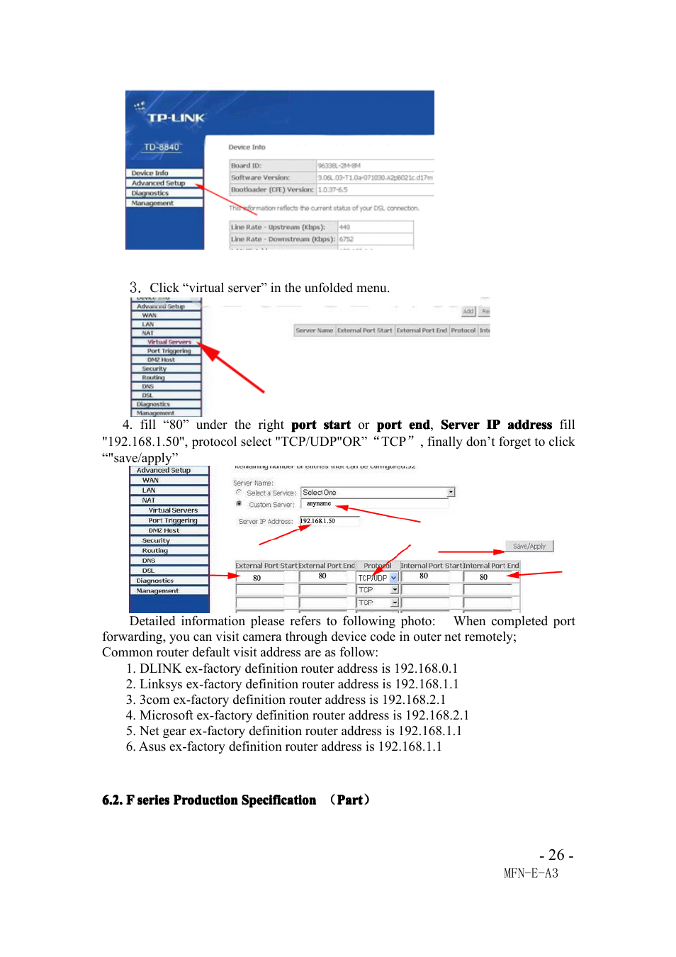 Fseriesproductionspecification（part, F series production specification （part | Agasio M105I User Manual | Page 26 / 30