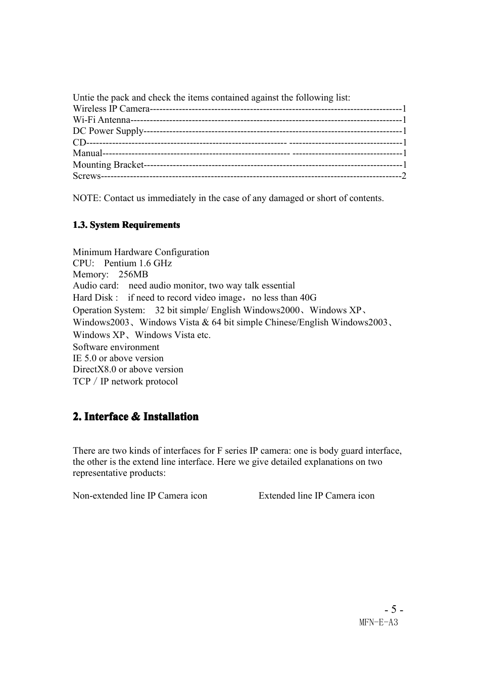 Systemrequirements, Interface&installation, System requirements | Interface & installation | Agasio M105I User Manual | Page 5 / 30
