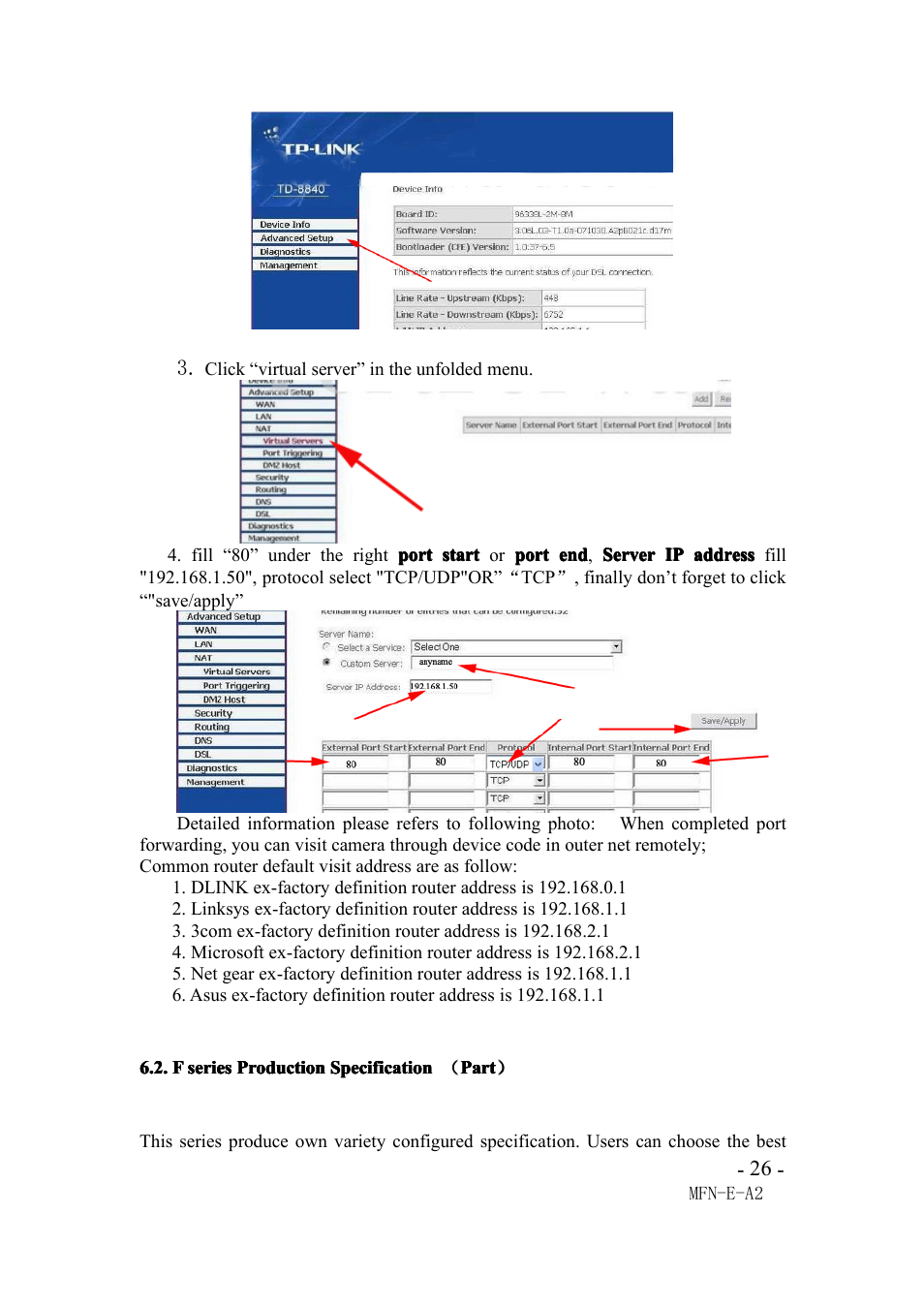 F series production specification （part | Agasio M66I User Manual | Page 26 / 30