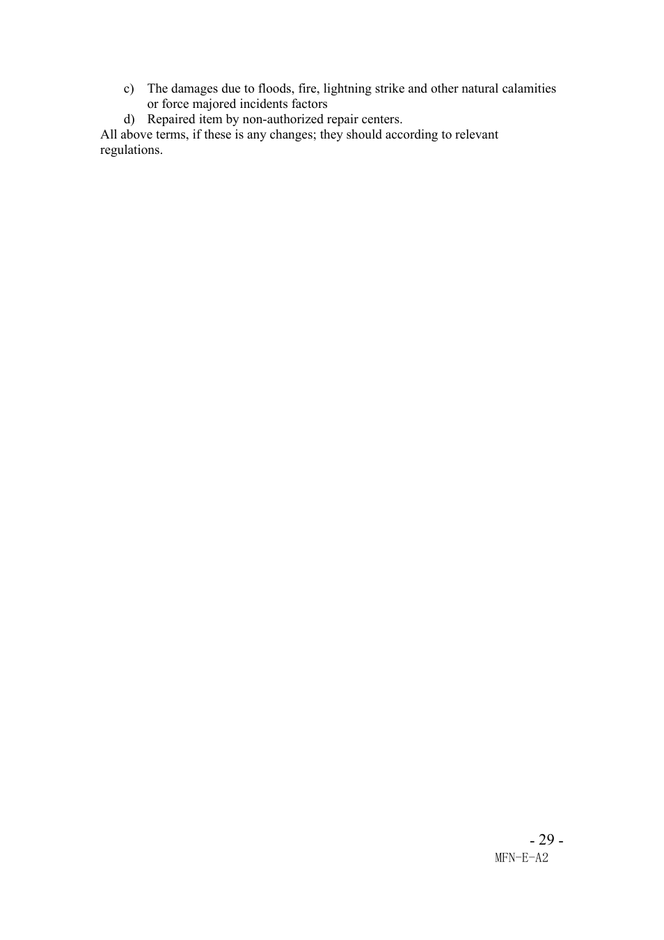 Agasio M66I User Manual | Page 29 / 30