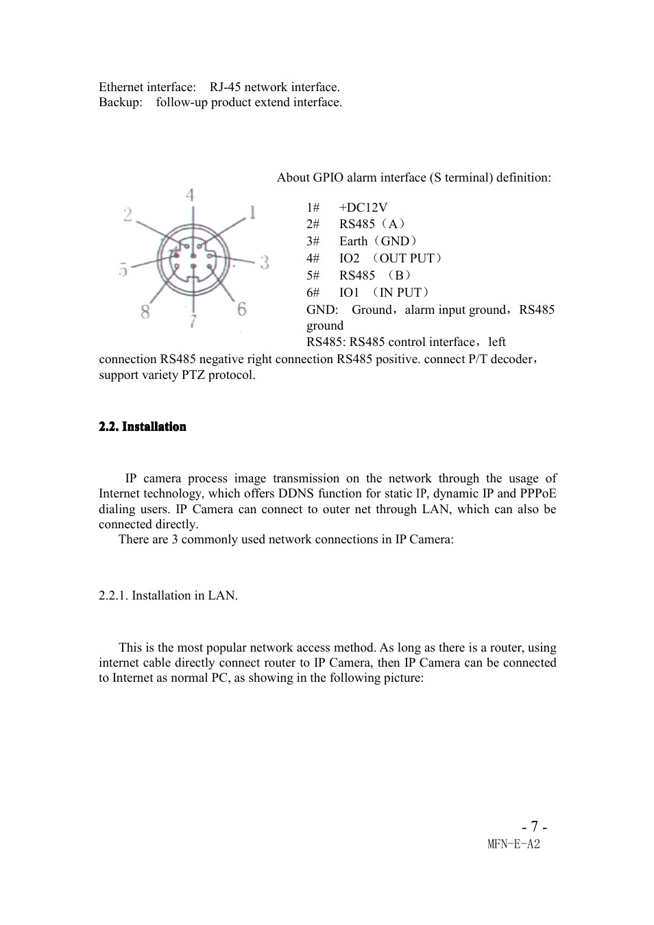 Installation, Installation in lan | Agasio M66I User Manual | Page 7 / 30