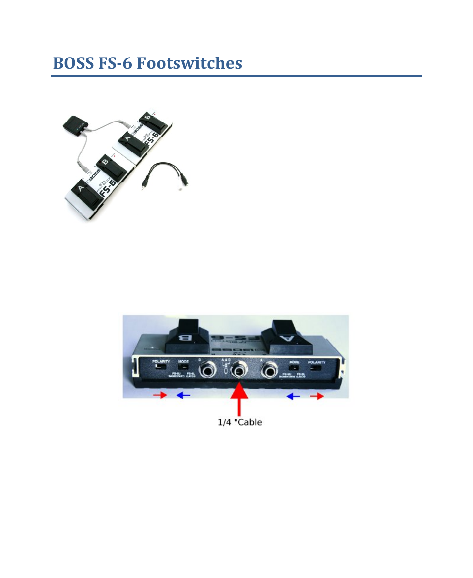 Boss fs-6 footswitches | AirTurn DIGIT User Manual | Page 18 / 24