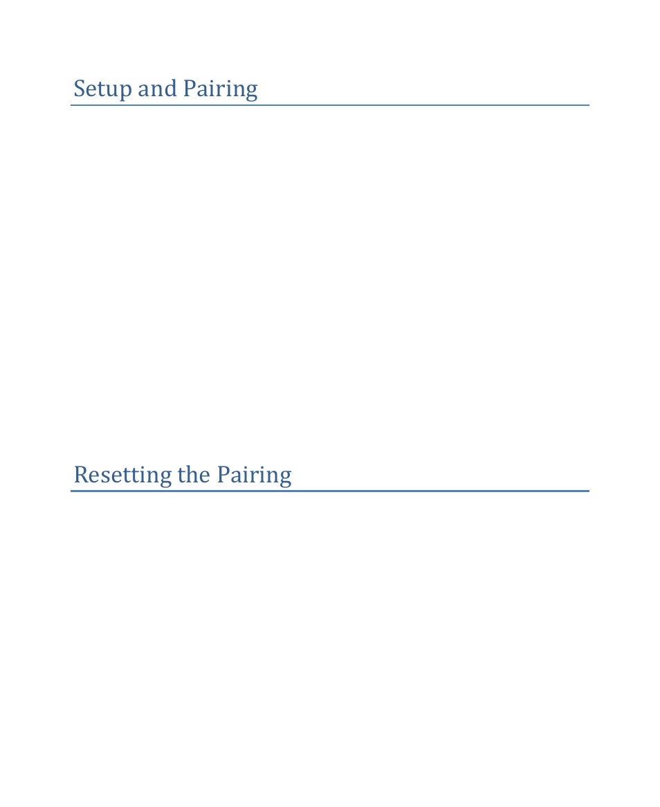 Setup and pairing, Resetting the pairing | AirTurn DIGIT User Manual | Page 5 / 24