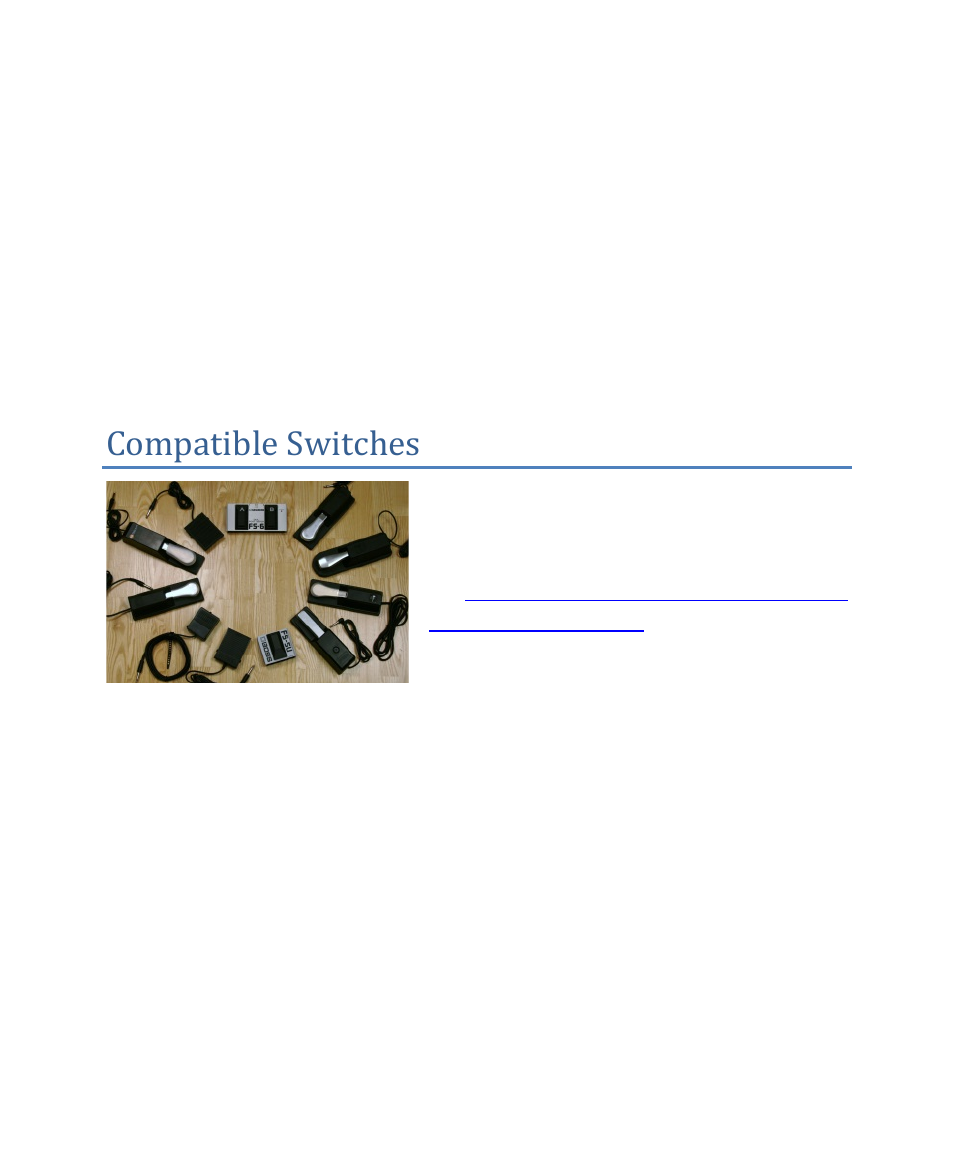 Compatible switches | AirTurn DIGIT User Manual | Page 9 / 24