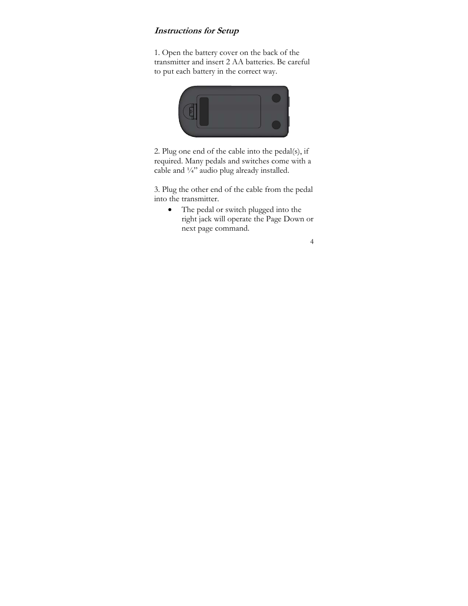 AirTurn AT-104 User Manual | Page 4 / 10