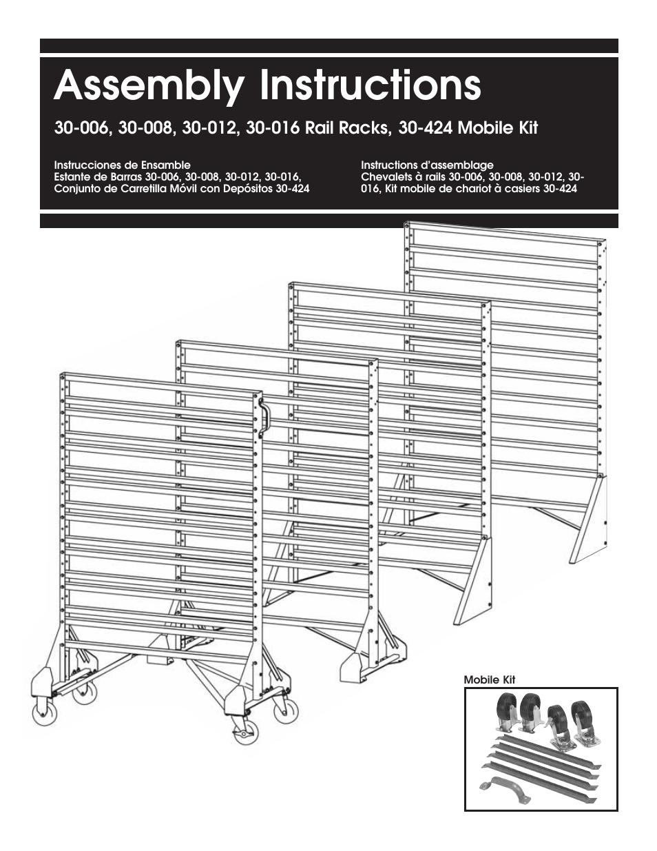 Akro-Mils 30-0хх Rail Racks User Manual | 8 pages