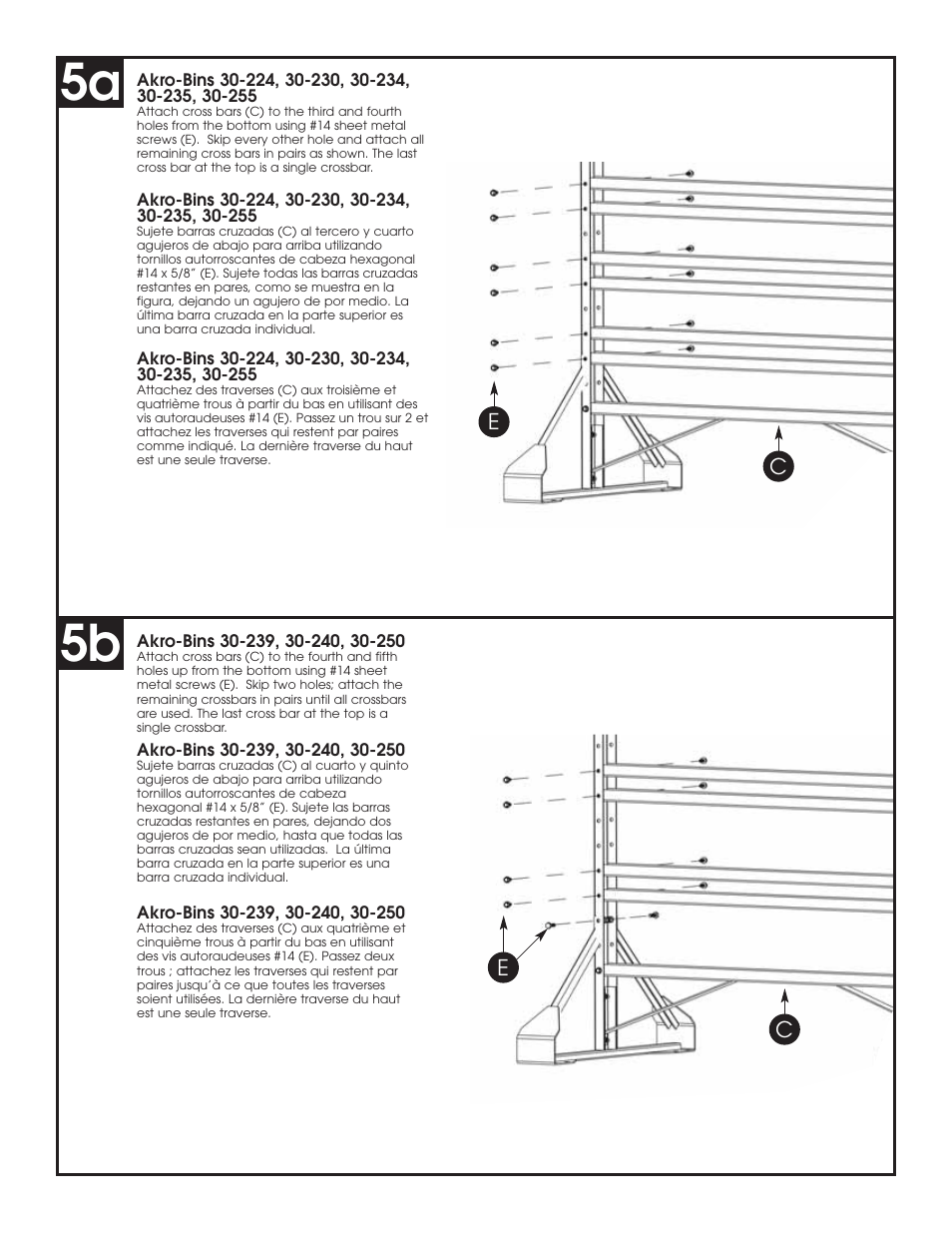 Akro-Mils 30-0хх Rail Racks User Manual | Page 7 / 8