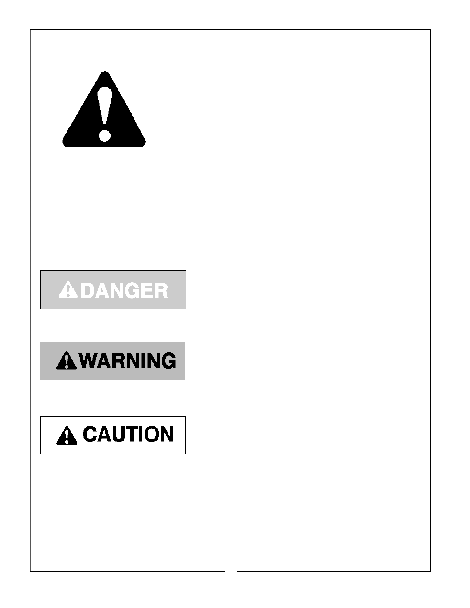 Signal words, Safety alert symbol, Safety signs | Bush Hog TOUGH 4045 User Manual | Page 6 / 33