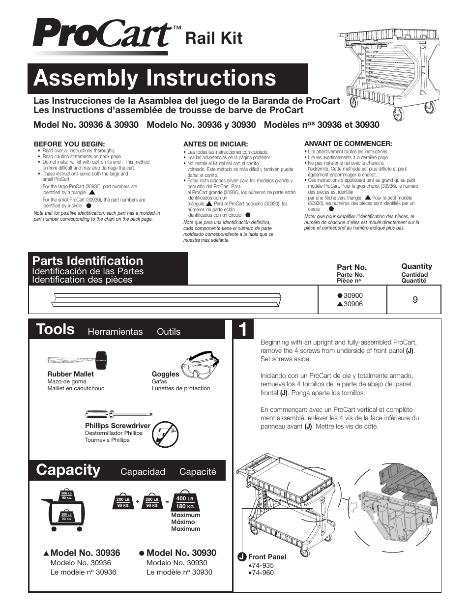 Akro-Mils 30900 Rail Kit User Manual | 4 pages