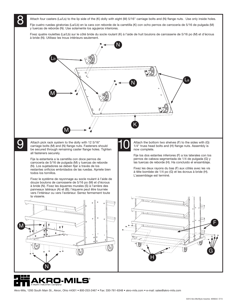 Km m n n, Hm n | Akro-Mils APRDMOBILE, APRD18MOBILE User Manual | Page 6 / 6