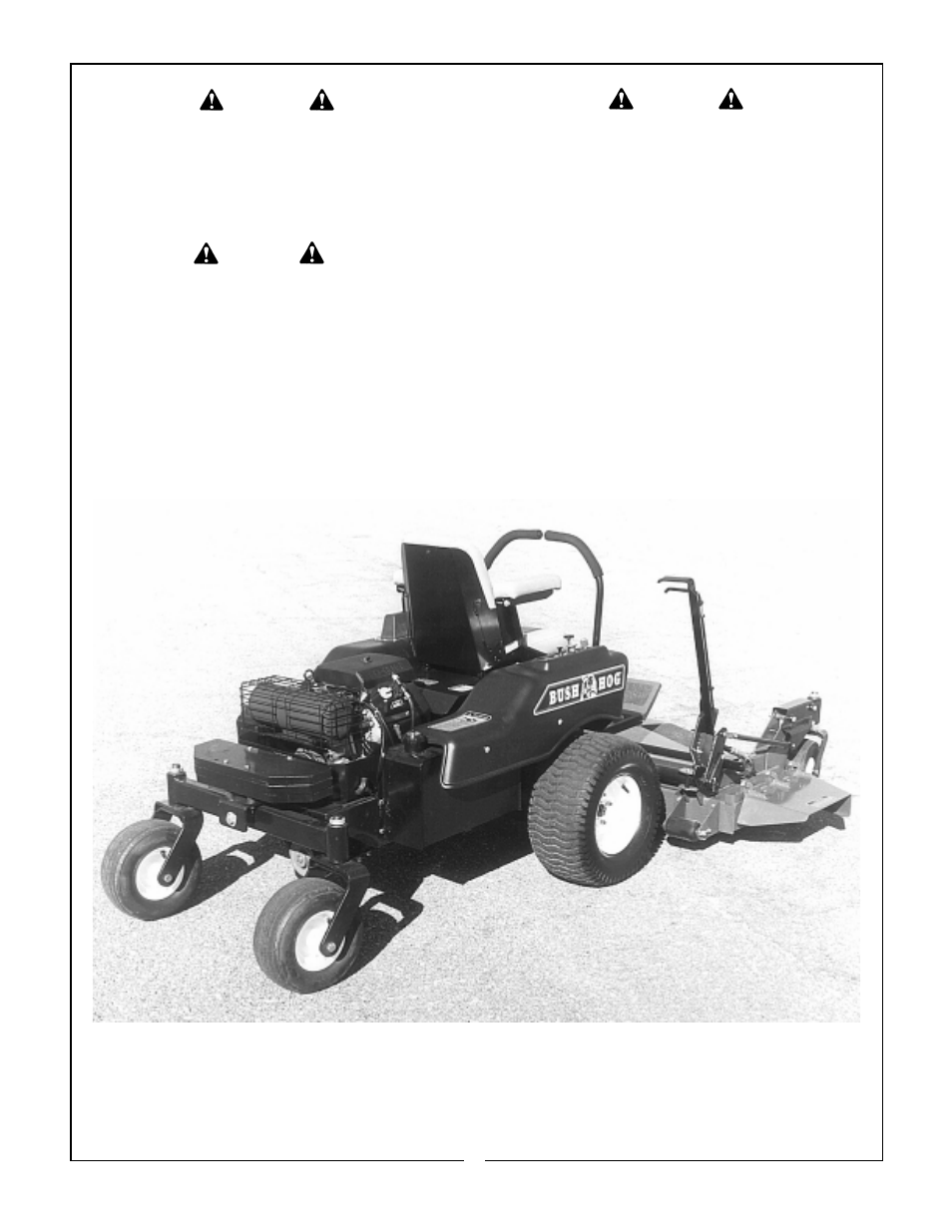 Bush Hog ZERO TURN MOWERS User Manual | Page 19 / 30