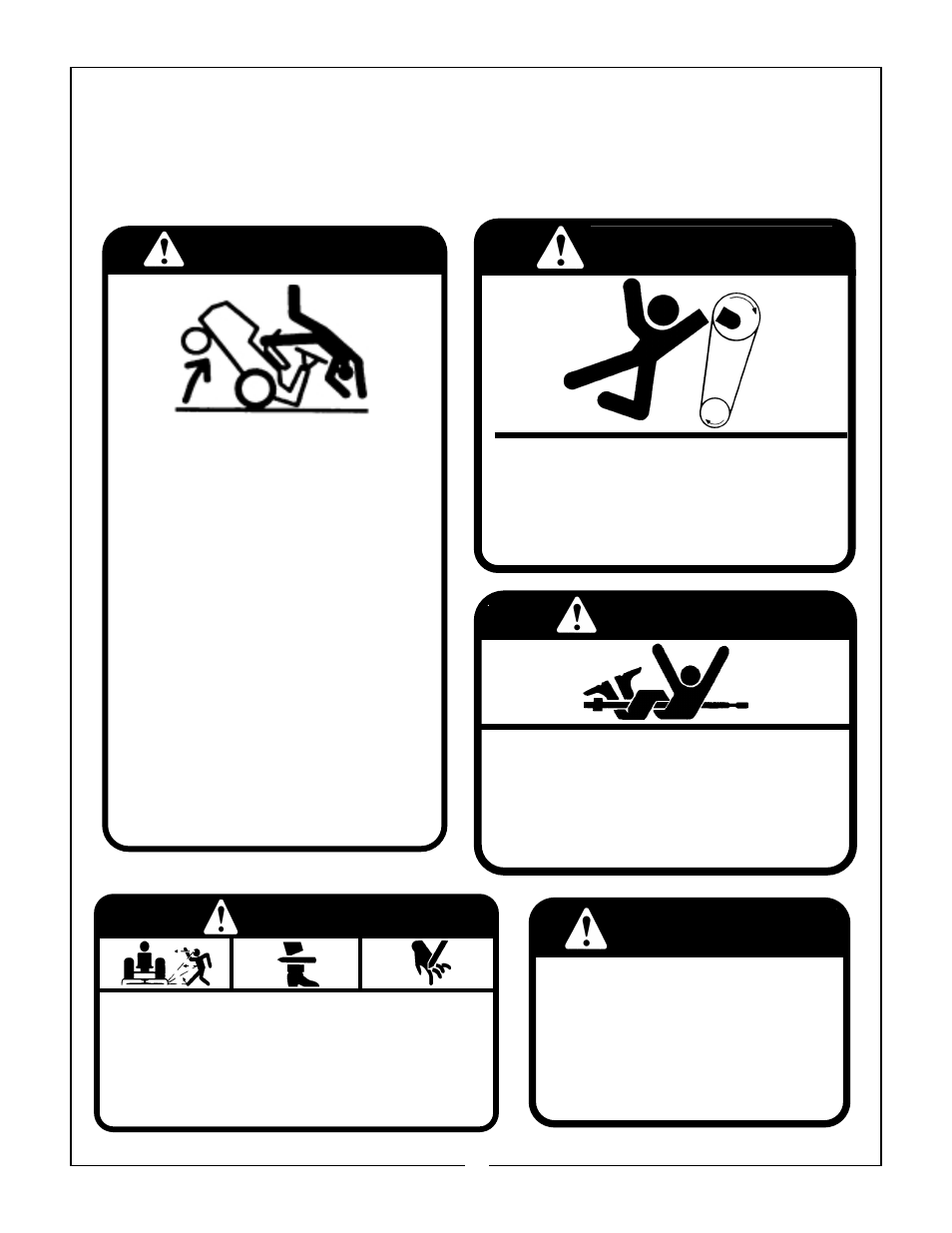 Danger, Warning, Keep away | Safety decals | Bush Hog ZERO TURN MOWERS User Manual | Page 27 / 30