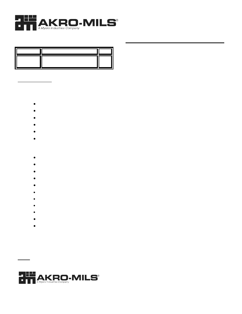 Akro-Mils Laser_Ink_Insert_29300 User Manual | 1 page