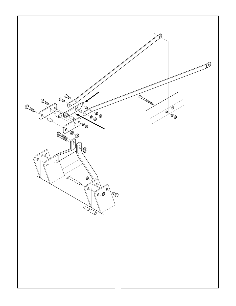 Model 287 quick hitch assembly | Bush Hog 280 User Manual | Page 22 / 23