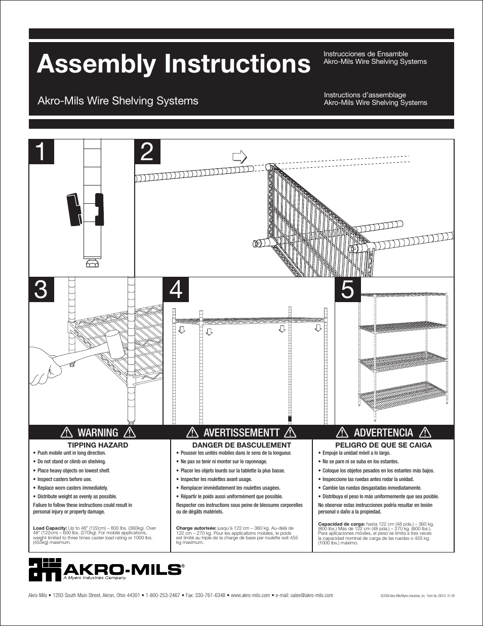 Akro-Mils Wire Shelving User Manual | 1 page