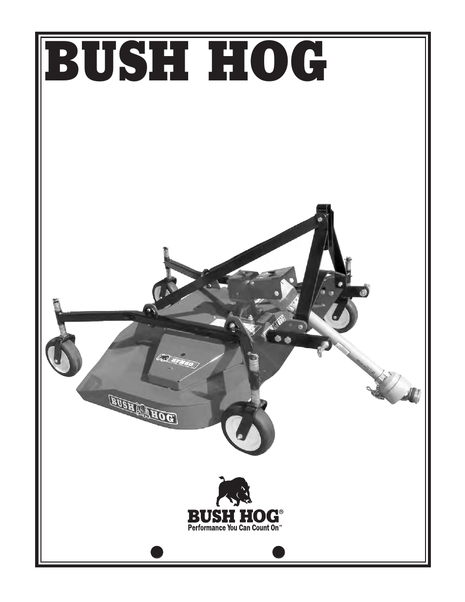 Bush Hog RFM 60 User Manual | 20 pages