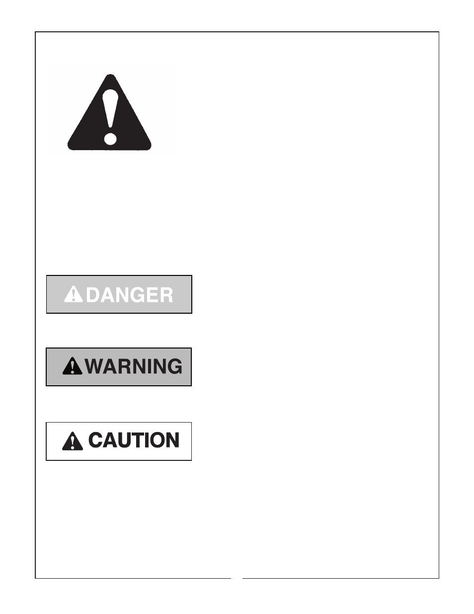 Signal words, Safety alert symbol, Safety signs | Bush Hog RFM 60 User Manual | Page 6 / 20