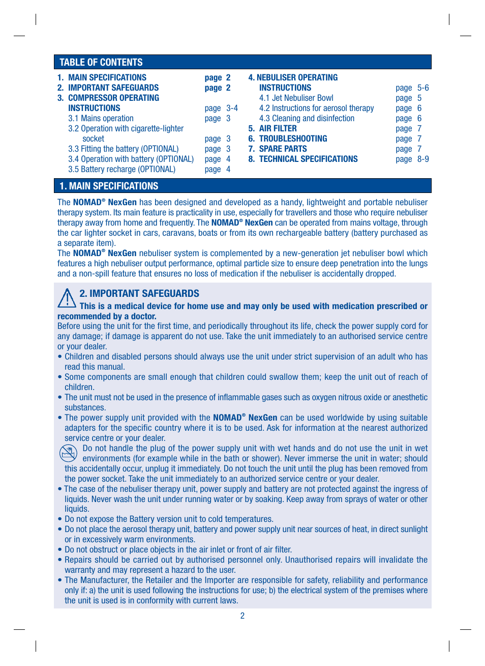 Allersearch Nomad NexGen User Manual | Page 3 / 12